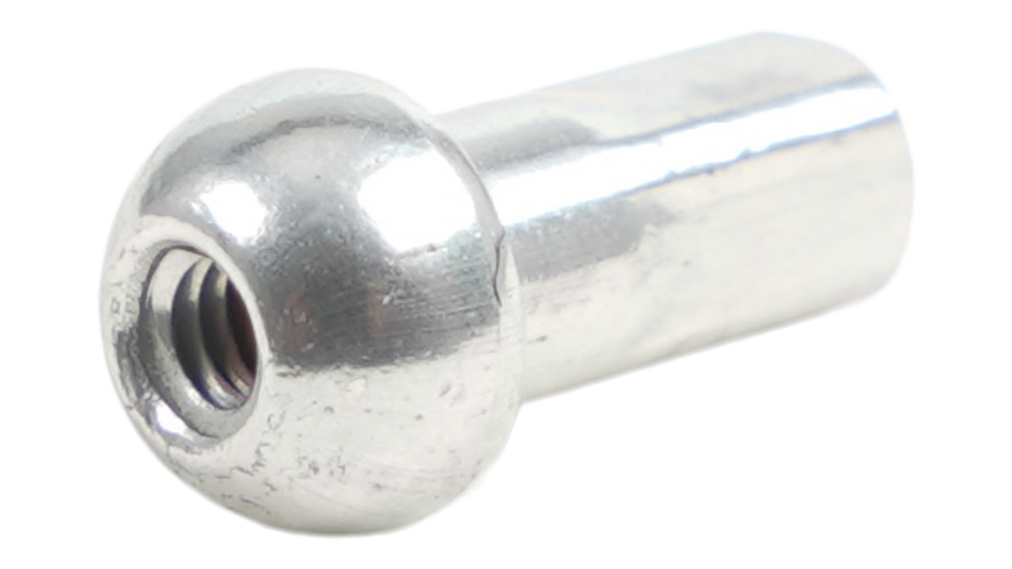 NPL DT SWISS, PROLOCK, SPHERICAL HEAD, 14G (2.0mm), ALLOY, 12mm LENGTH, SILVER (NPAE20098N0500)
