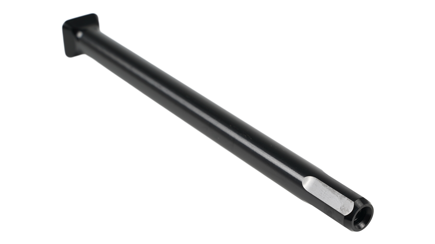 AXL REAR, MY15-20 DEMO 8 FSR THRU-AXLE, 12X135MM, SQUARE HEAD (SQUEX), M12X165MM LENGTH, ALLOY