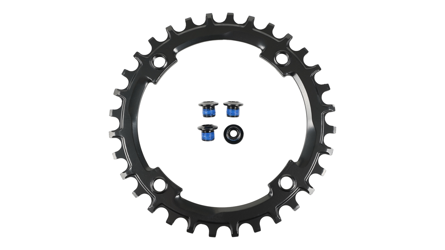 CHR TURBO, 32T, 11-SPD, 104BCD, 1X RING, STEEL, W/ CHAINRING BOLTS, PRAXIS