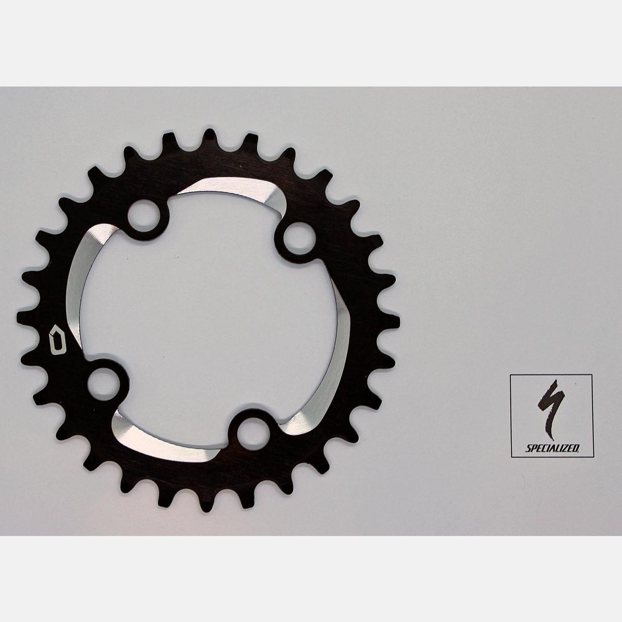 CHR STOUT CRANKS CHAINRNG, 28T, 10/11-SPD, 4-BOLT 76BCD, 1X RING, ALLOY