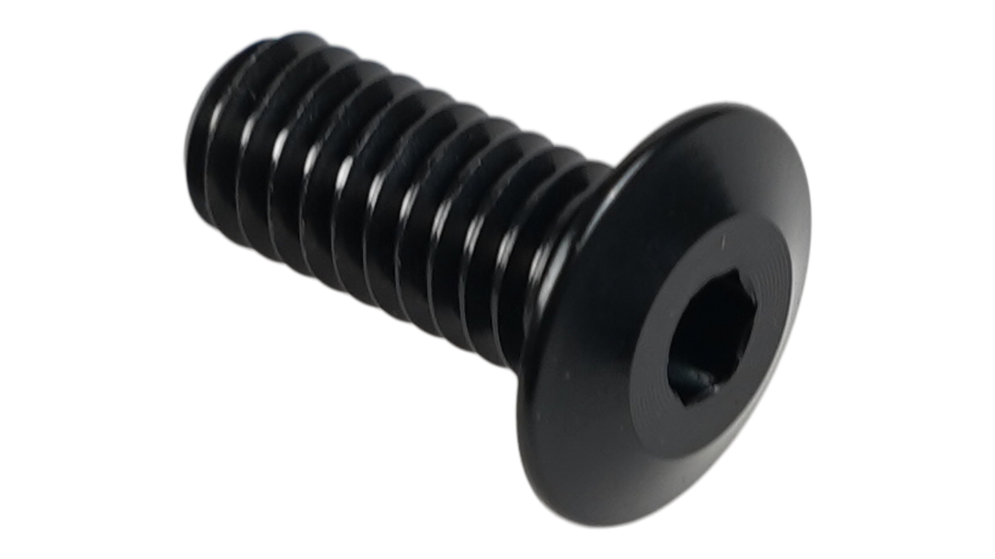 BLT PLUG SCREW FOR THREADED FRAME INSERTS, 2MM HEX HEAD, M4X0.7PX9MM, ALLOY, BLACK (1 PCS)