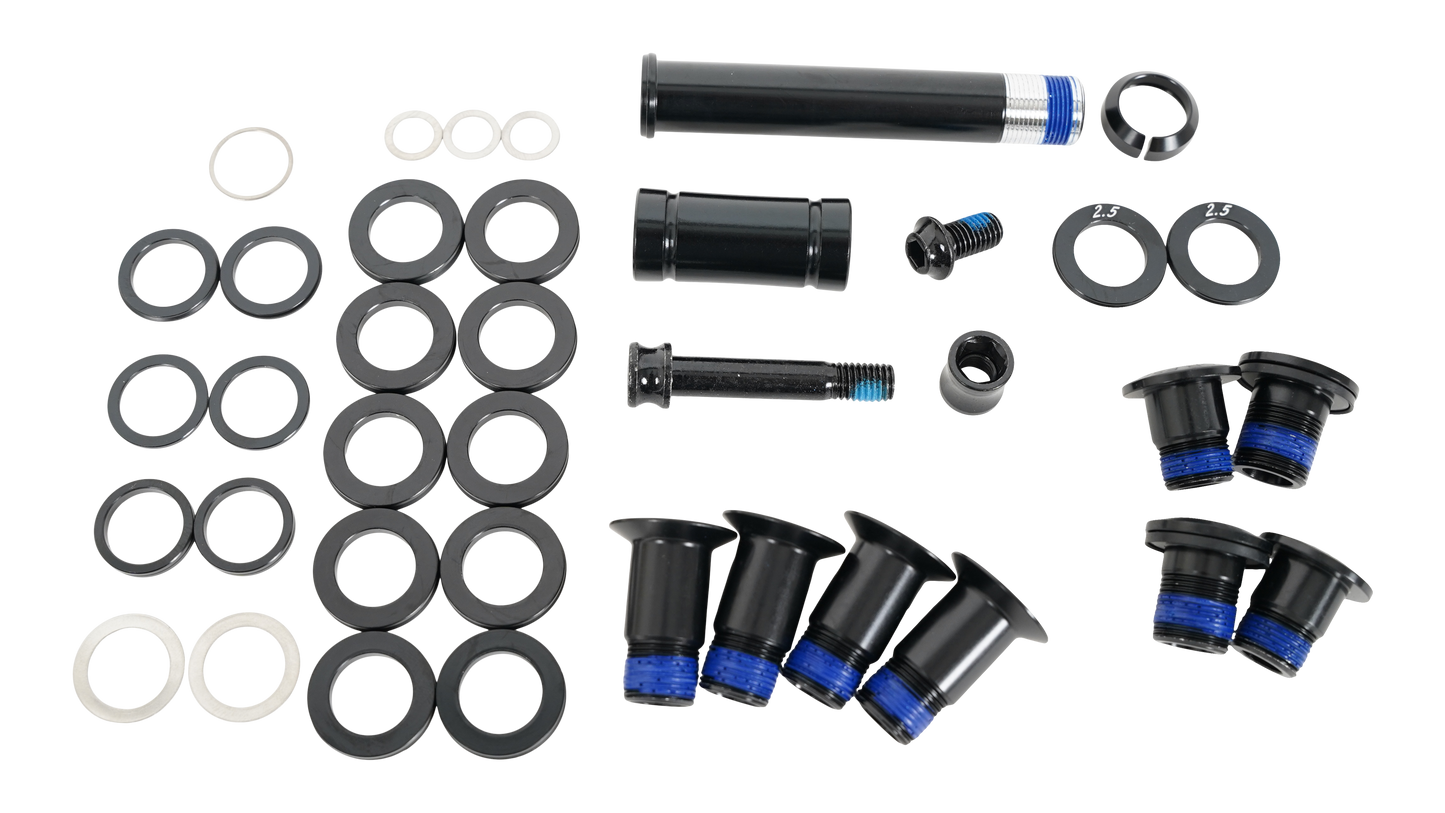 BLT KIT, MY18-19 KENEVO FSR (GEN.1), SUSPENSION PIVOT BOLT KIT (W/ PIVOT SPACERS)
