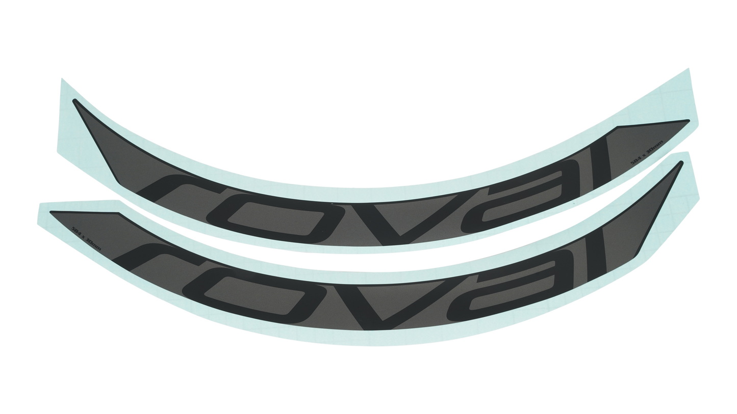 DCL MY18 ROVAL TRAVERSE CARBON 650B, 2 DECALS FOR ONE WHEEL, BLACK