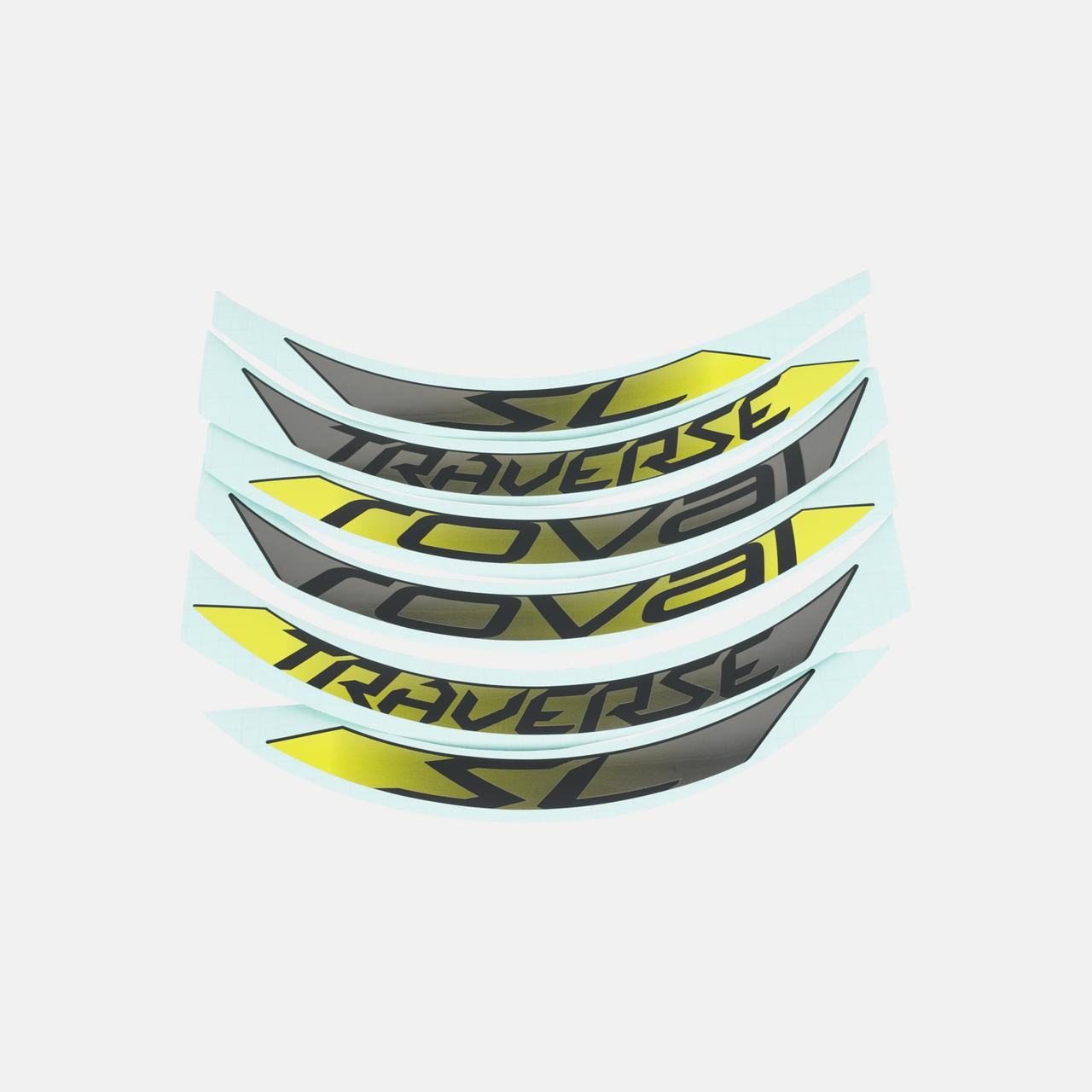 DCL MY18 ROVAL TRAVERSE SL 650B, 6 DECALS FOR ONE WHEEL - HYPER