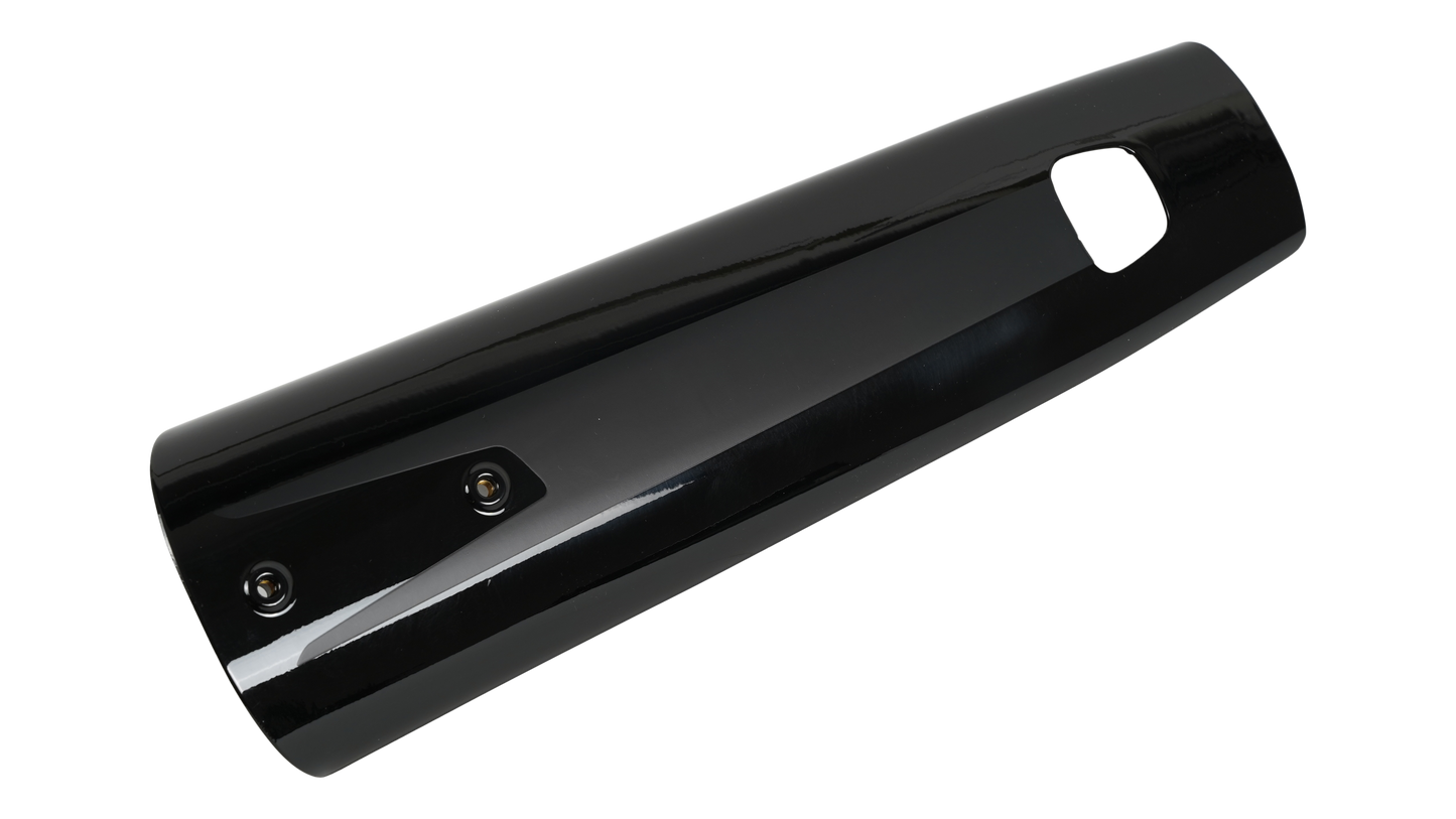 ELE COVER, VADO/COMO (GEN.1), BATTERY COVER - GLOSS SATN BLACK / BLACK / LIQUID SILVER