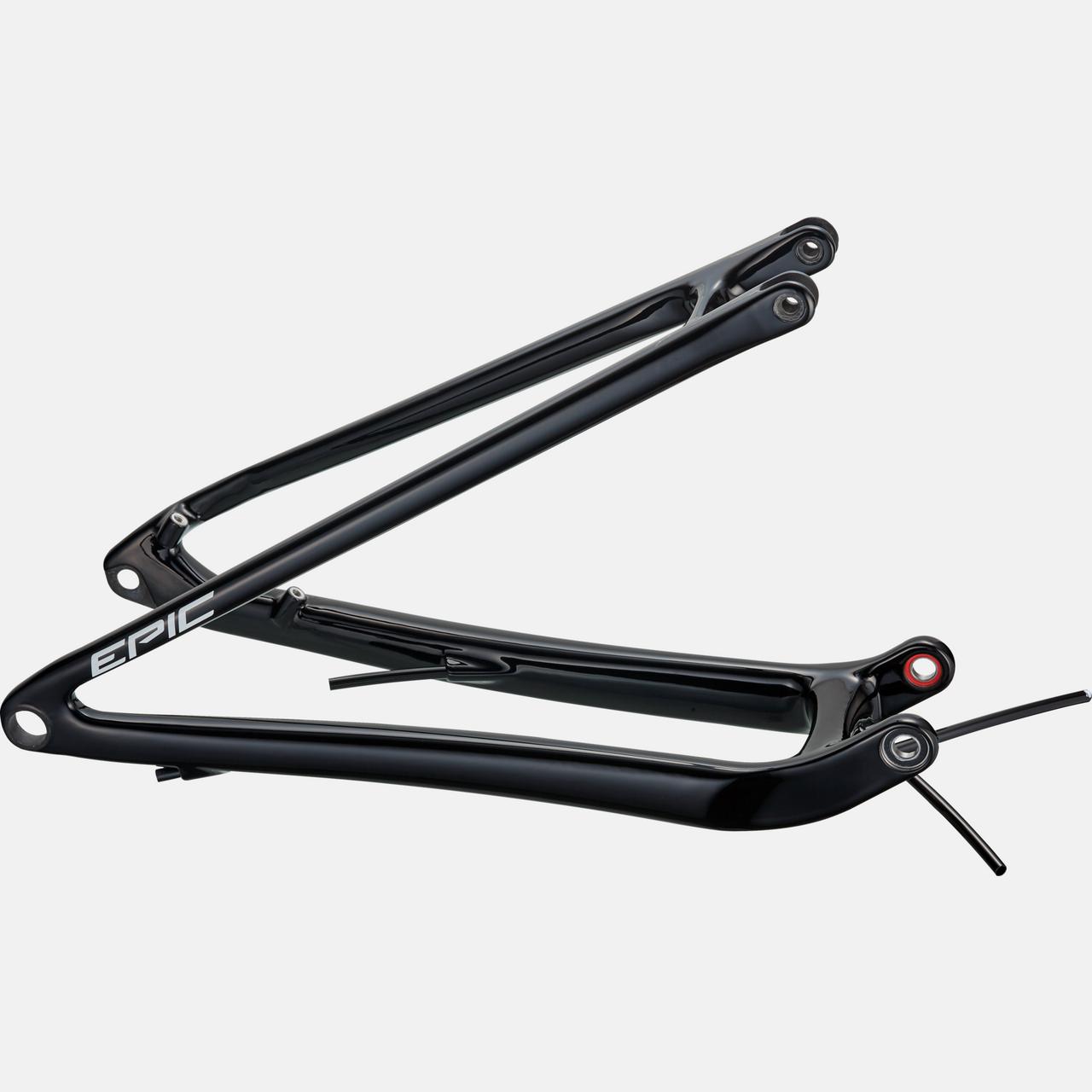 CHS MY21 EPIC EVO, REAR STAY ASSEMBLY, 29, CARBON, 12X148MM - CARBON / GLOSS BLACK / WHITE