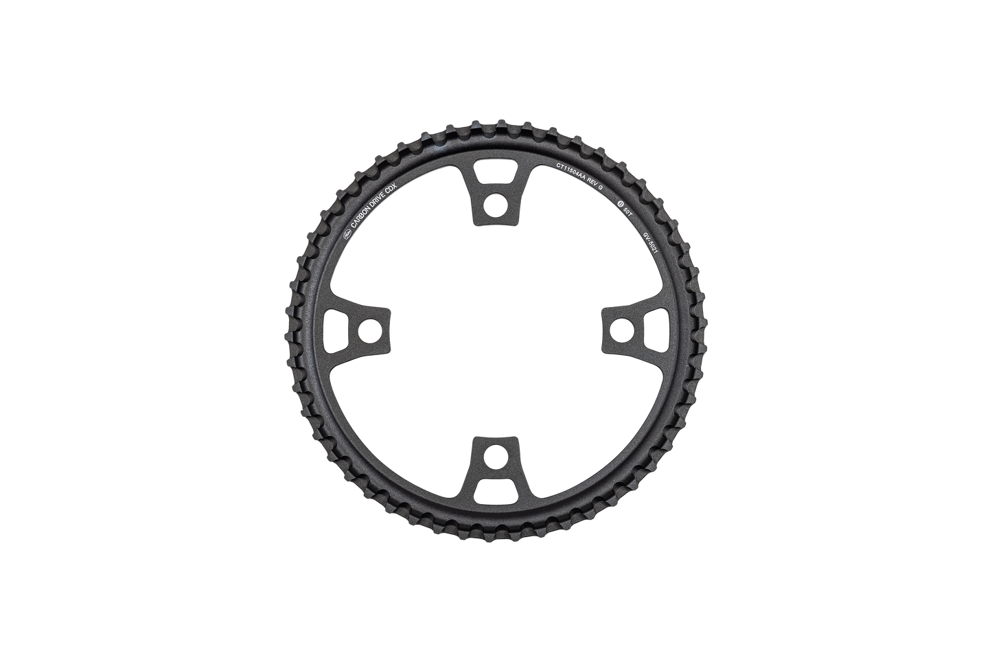 CHR GATES (CDX), 50T, CARBON BELT DRIVE, 4-BOLT, 104 BCD, 1X FOR IGH, ALLOY