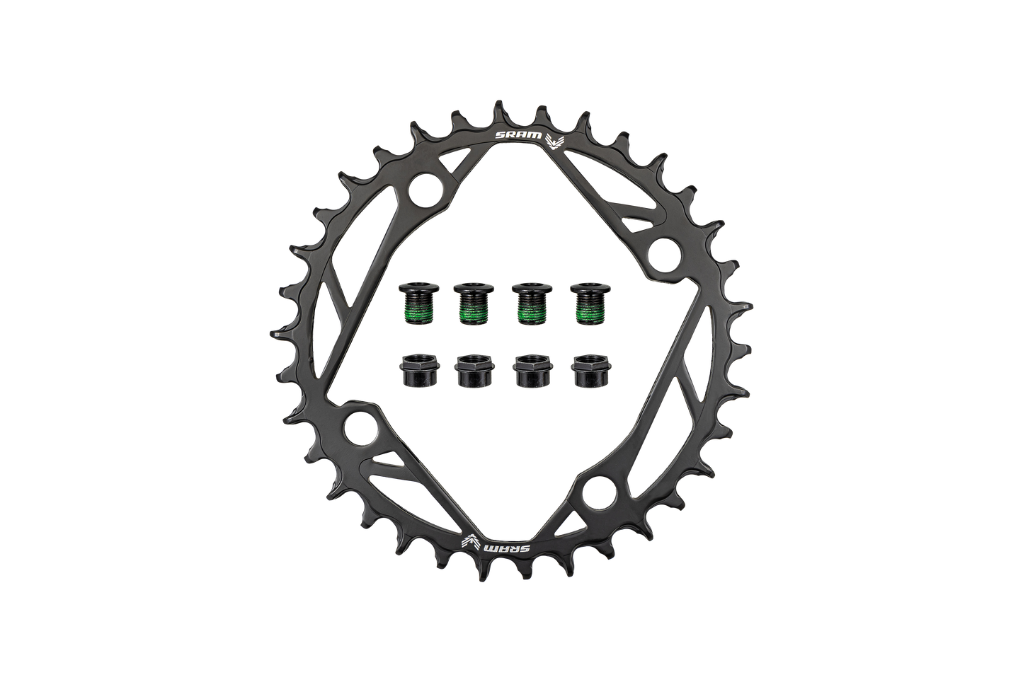 CHR TURBO, 34T, T-TYPE 12-SPD, 4-BOLT, 104BCD, 1X RING, STEEL, SRAM (00.6218.034.003)