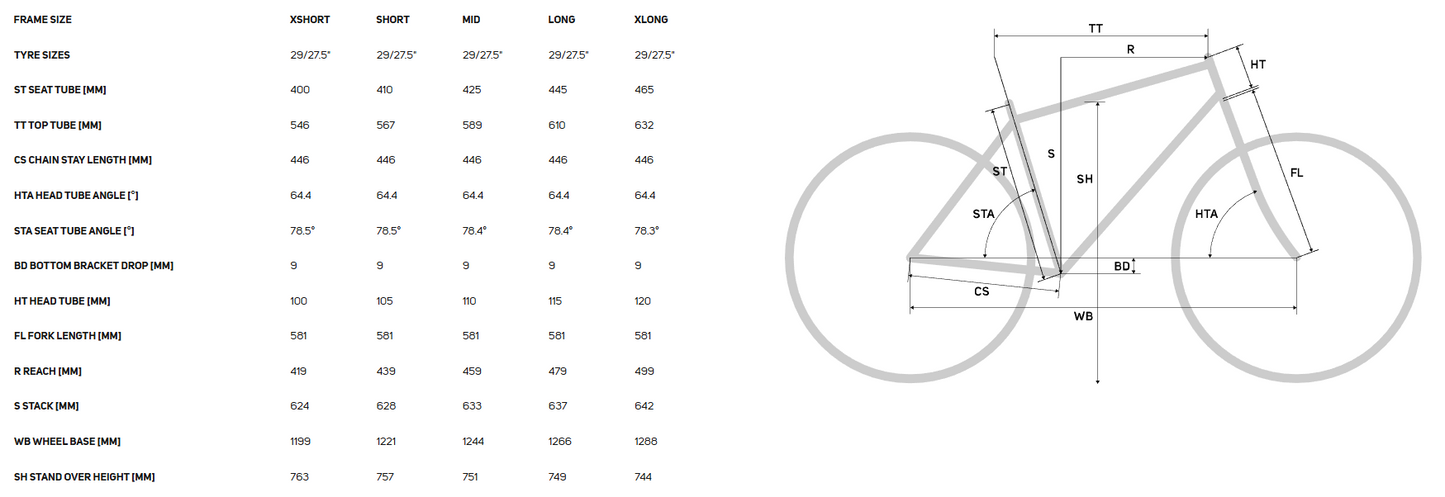 26 MERIDA EONE SIXTY 400 - GUNMETAL GREY(BLACK) - LONG