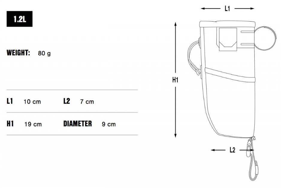 APIDURA - BACKCOUNTRY FOOD POUCH 1.2L+