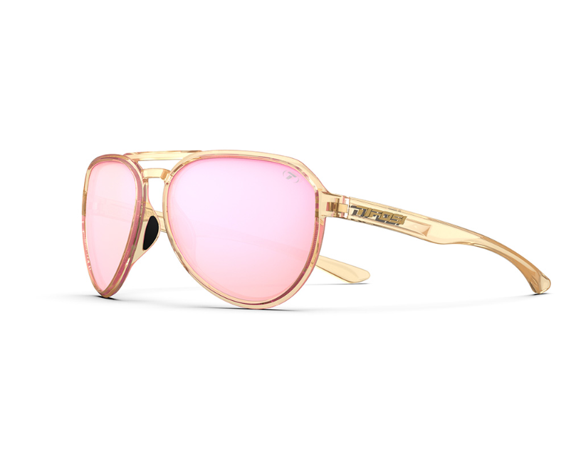 Tifosi Selca Crystal Brown w/ Pink Mirror Lens