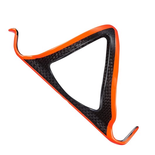 SUPACAZ CARBON BOTTLE CAGE NEON ORANGE