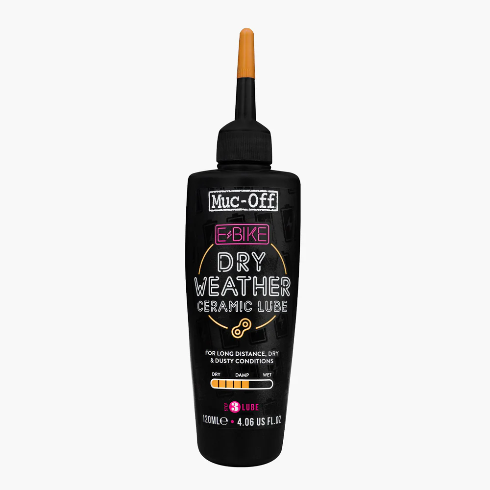 MUC-OFF EBIKE DRY WEATHER CERAMIC LUBE 120ML
