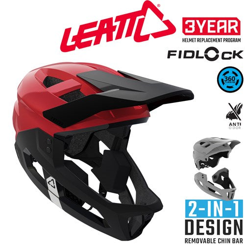 HELMET LEATT ENDURO JR XS 50-54CM RED/BLACK