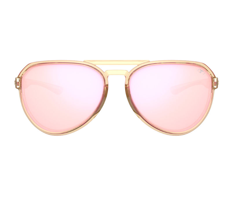 Tifosi Selca Crystal Brown w/ Pink Mirror Lens