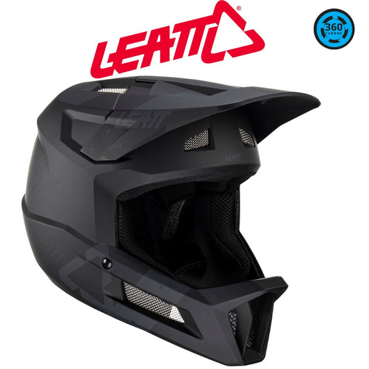 LEATT HELMET GRAVITY 2.0 STEALTH MEDIUM 57-58CM