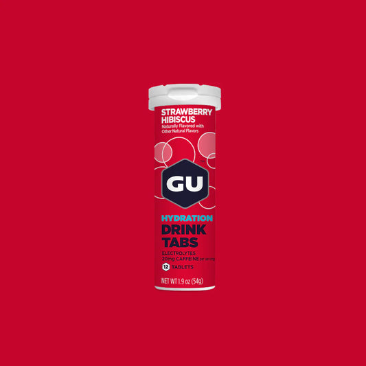 GU Hydration Drink Tablets Strawberry Hibiscus 54G Each