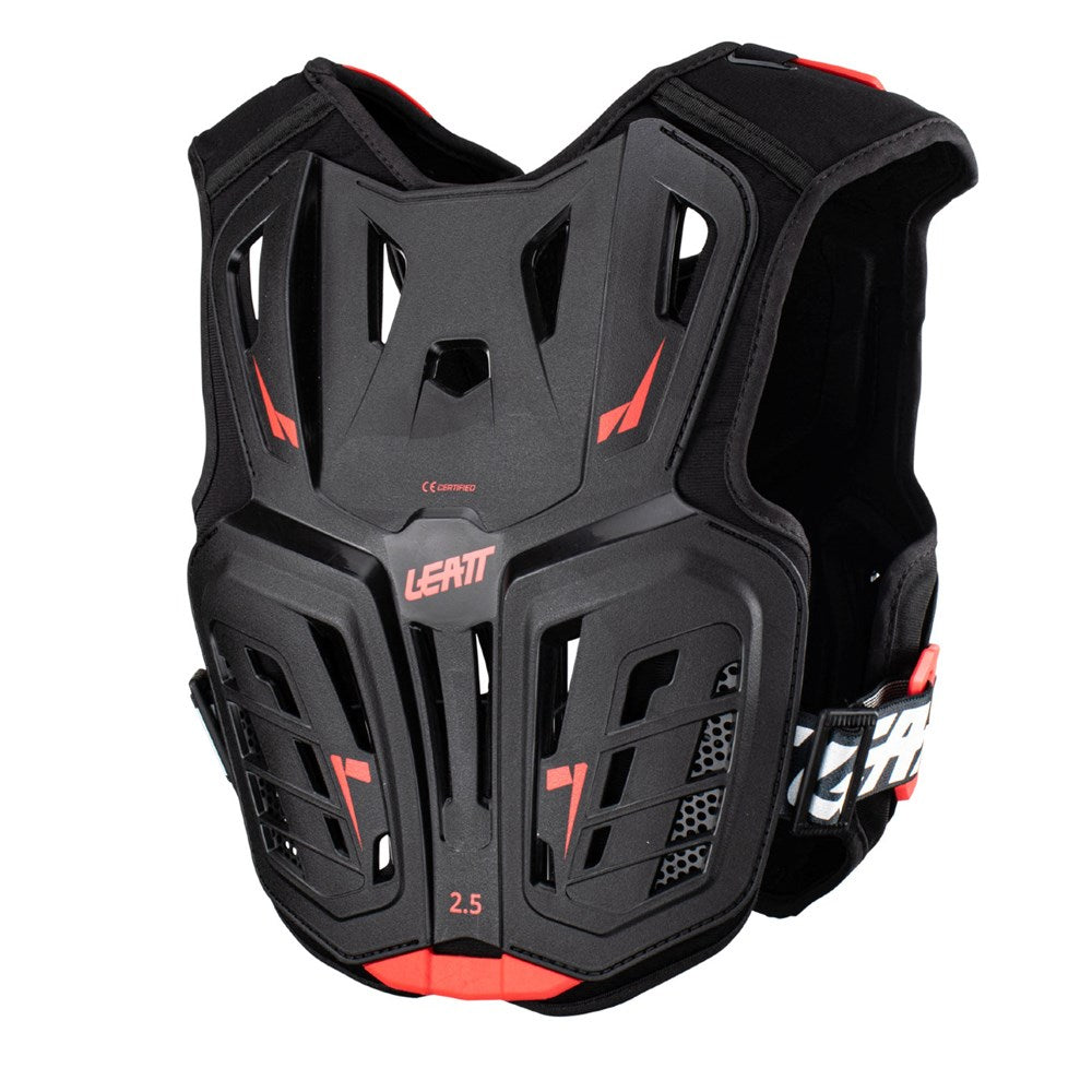 LEATT CHEST PROTECTOR 2.5 BLACK/RED JNR 147-159CM