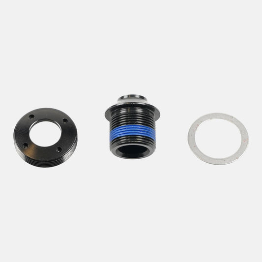 BLT SAMOX 2-PIECE CRANK, SELF-EXTRACTING CRANK BOLT & CAP, 8MM HEX HEAD, M18X1.0PX18.5MM, ALLOY (BL-A04)