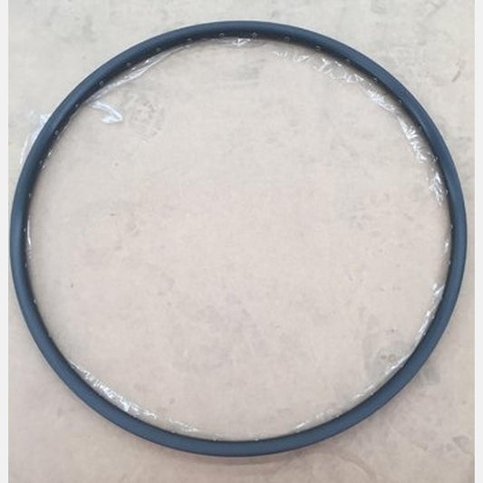 RIM TURBO, 700C, FRONT & REAR, ALLOY, 36H, DISC, 20MM INTERNAL, W/ EYELETS  - BLACK (NO DECAL)