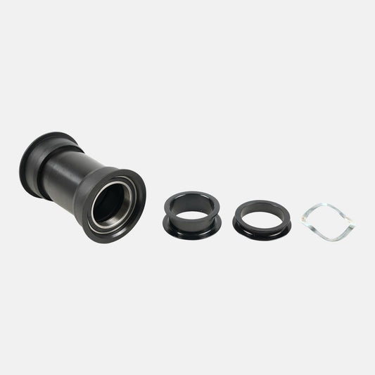 BBR SAMOX CRANK, PF30 BOTTOM-BRACKET, FOR 30MM CRO-MO SPINDLE, 73MM SHELL WIDTH, W/ SPINDLE SPACERS & WAVY WASHER (PF3011)