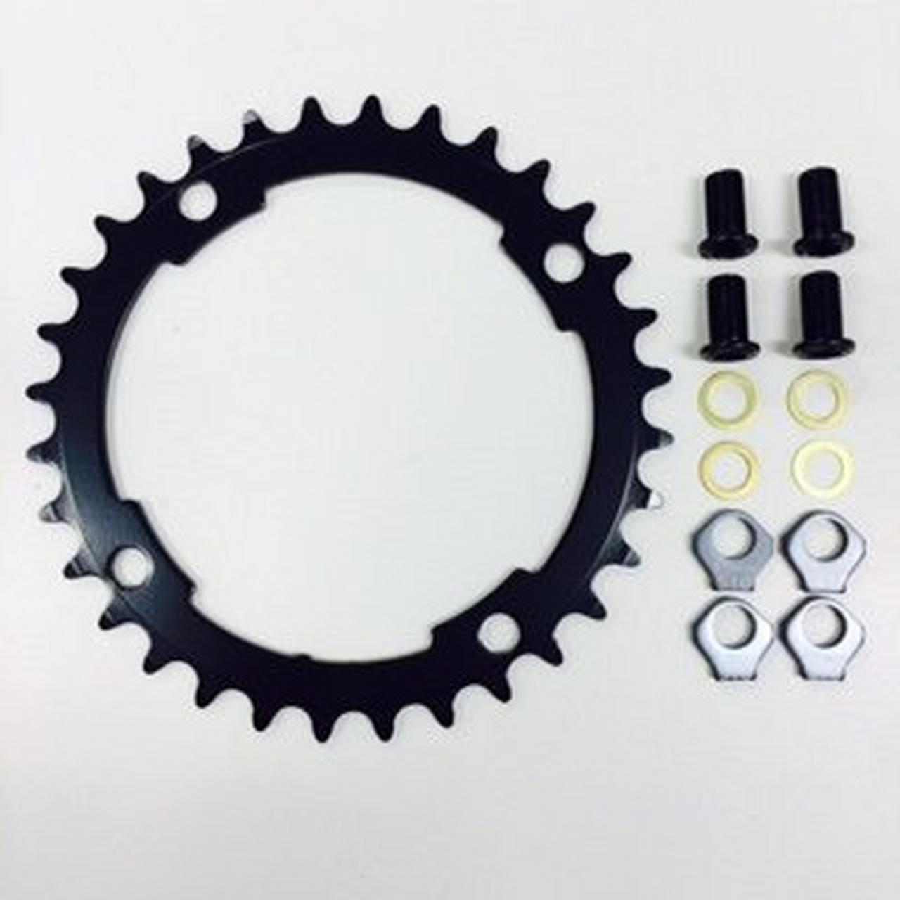 CHR FSA VERO, 32T, 9-SPD, 4-BOLT 110BCD, 2X INNER RING, ALLOY, W/ WASHERS & BOLTS (WB396C01ZYED00)