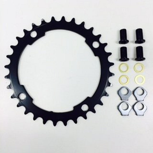 CHR FSA VERO, 32T, 9-SPD, 4-BOLT 110BCD, 2X INNER RING, ALLOY, W/ WASHERS & BOLTS (WB396C01ZYED00)