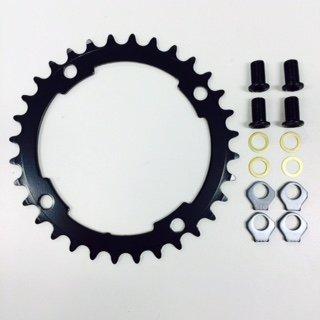 CHR FSA VERO, 32T, 9-SPD, 4-BOLT 110BCD, 2X INNER RING, ALLOY, W/ WASHERS & BOLTS (WB396C01ZYED00)