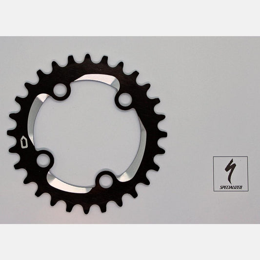 CHR STOUT CRANKS CHAINRNG, 28T, 10/11-SPD, 4-BOLT 76BCD, 1X RING, ALLOY