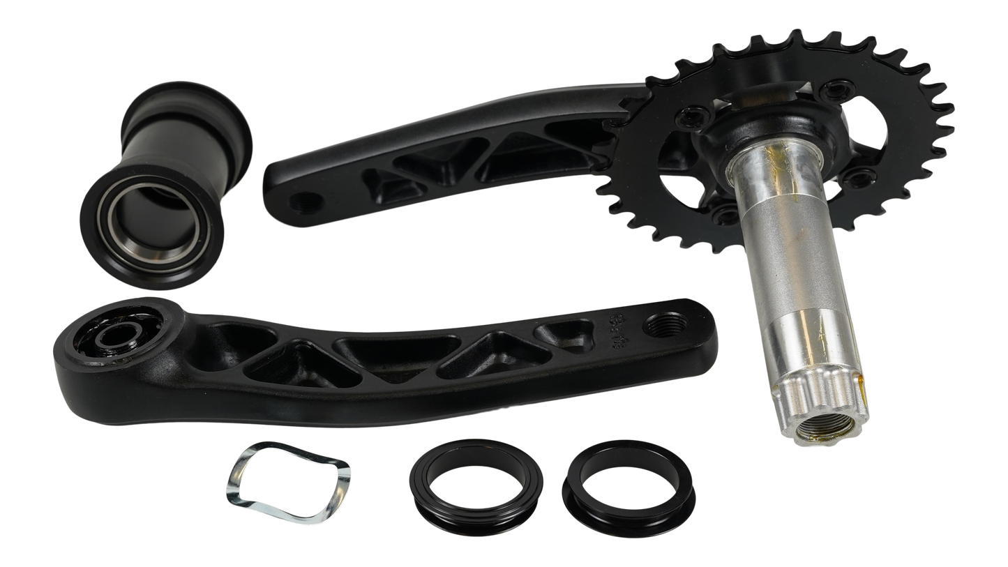 CRK STOUT, 175MM, CRANKSET, ALLOY, PF30 / 30MM ALY SPINDLE, 76BCD, 30T RING, 1X10-SPD, W/ BB