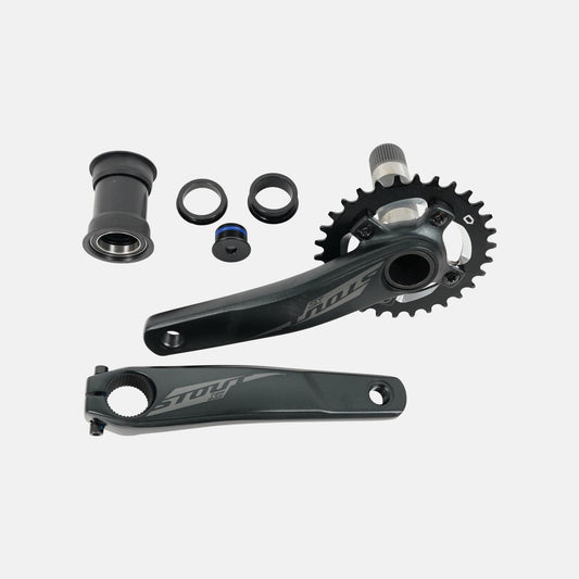 CRK STOUT, 170MM, CRANKSET, ALLOY, PF30 / 30MM CRO-MO SPINDLE, 76BCD, 30T RING, 1X10-SPD, W/ BB