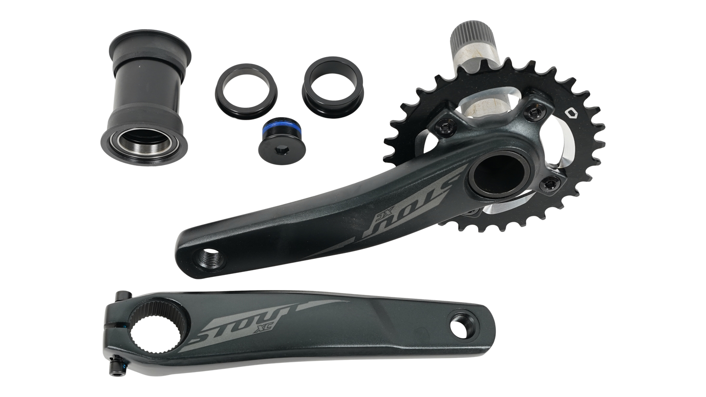 CRK STOUT, 170MM, CRANKSET, ALLOY, PF30 / 30MM CRO-MO SPINDLE, 76BCD, 30T RING, 1X10-SPD, W/ BB