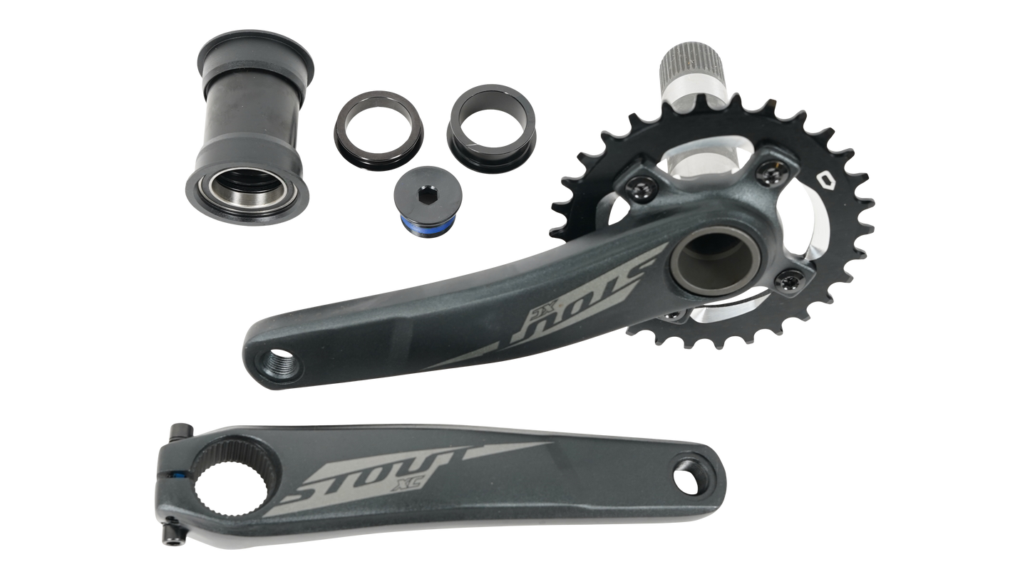 CRK STOUT, 175MM, CRANKSET, ALLOY, PF30 / 30MM CRO-MO SPINDLE, 76BCD, 30T RING, 1X10-SPD, W/ BB