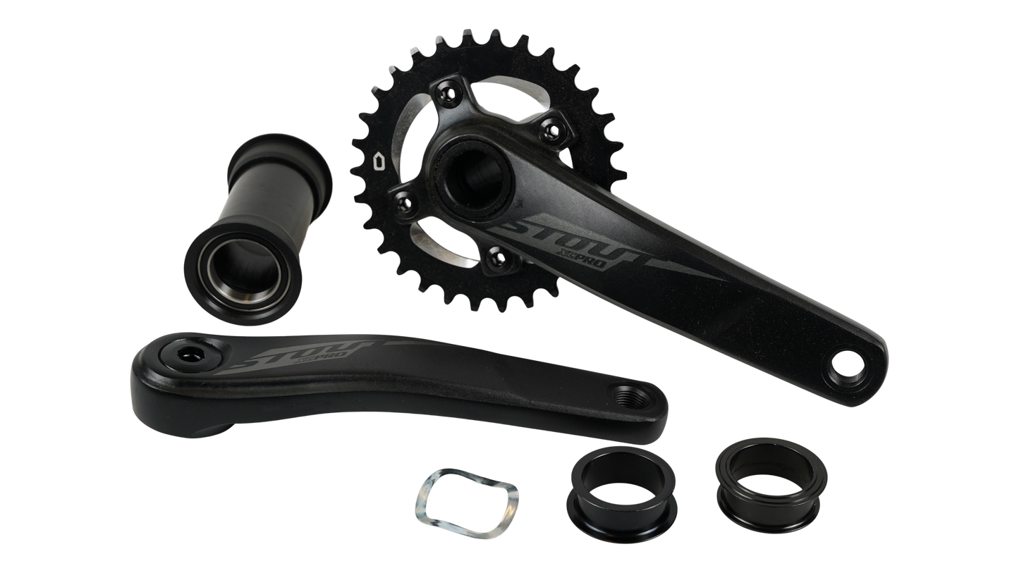 CRK STOUT, 175MM, CRANKSET, ALLOY, FOR 100MM PF30 SHELL / 30MM ALY SPINDLE, 76BCD, 30T RING, 1X10 -SPD, W/ BB