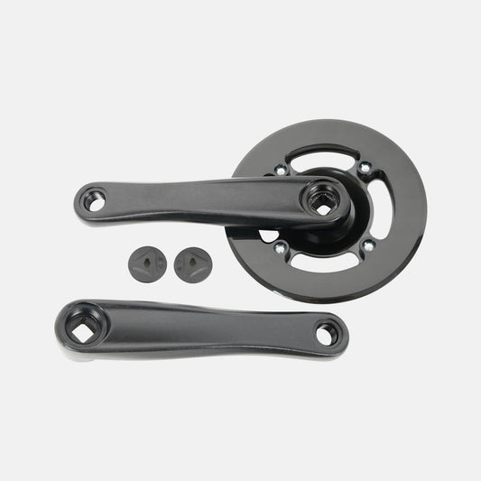 CRK KIDS, 152MM, L+R ARMS, ALLOY, SQUARE-TAPER, 30T RIVETED RING, 1X9-SPD, W/ BASH GUARD (NO BB)