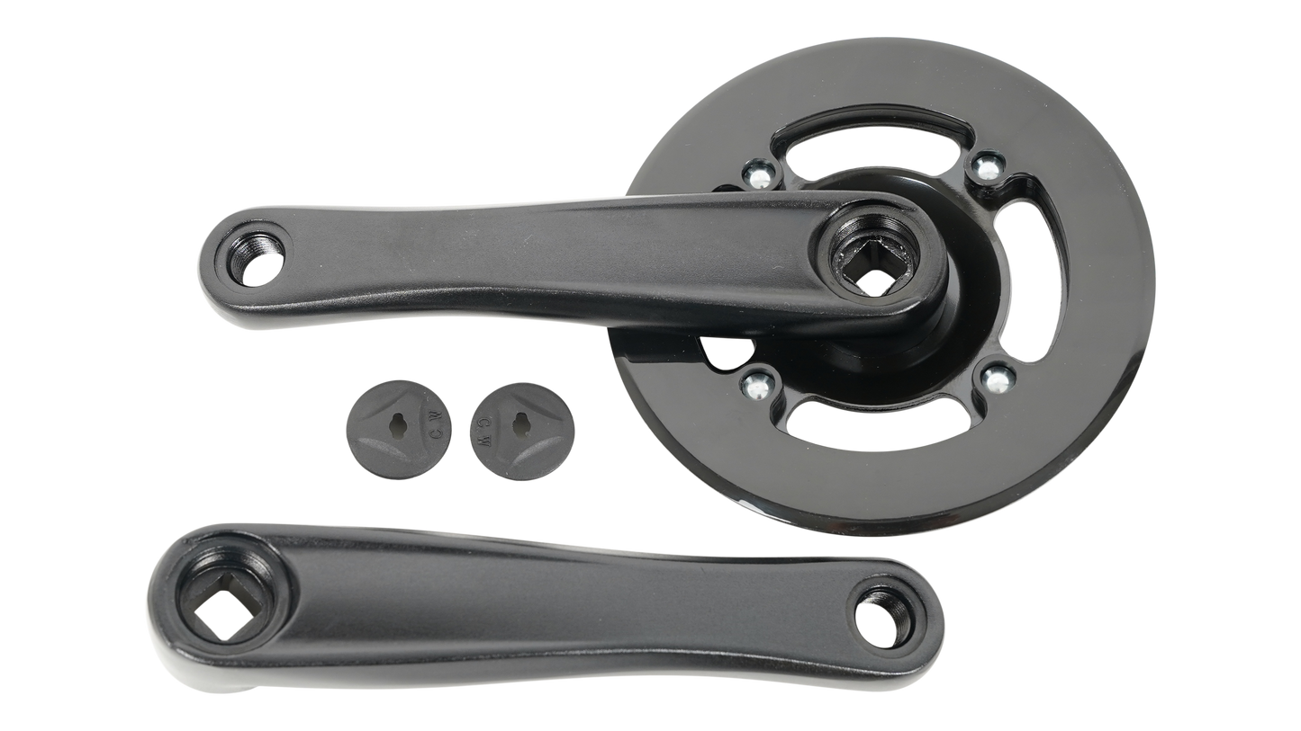 CRK KIDS, 152MM, L+R ARMS, ALLOY, SQUARE-TAPER, 30T RIVETED RING, 1X9-SPD, W/ BASH GUARD (NO BB)