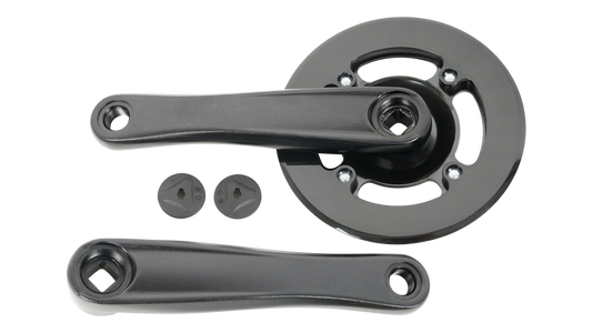 CRK KIDS, 152MM, L+R ARMS, ALLOY, SQUARE-TAPER, 30T RIVETED RING, 1X9-SPD, W/ BASH GUARD (NO BB)