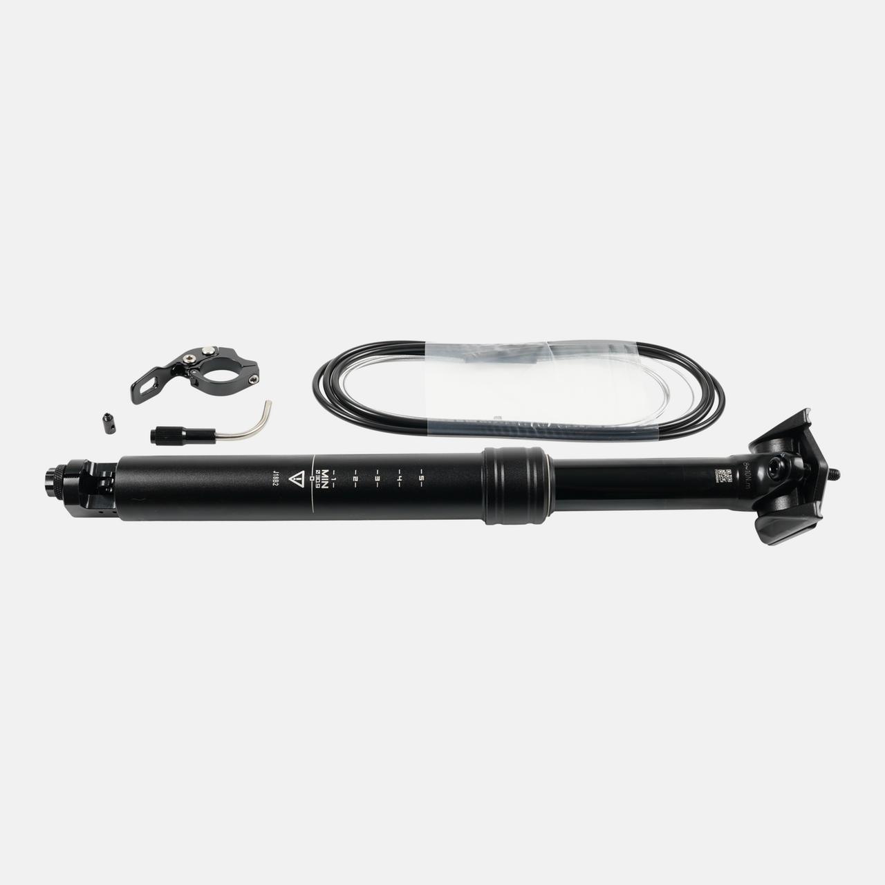 STP TRANZ-X, 30.9MM DROPPER-POST, 100MM TRAVEL, INTERNAL ROUTING, 350MM TOTAL LENGTH, 0MM OFFSET, W/ REMOTE & CABLE KIT