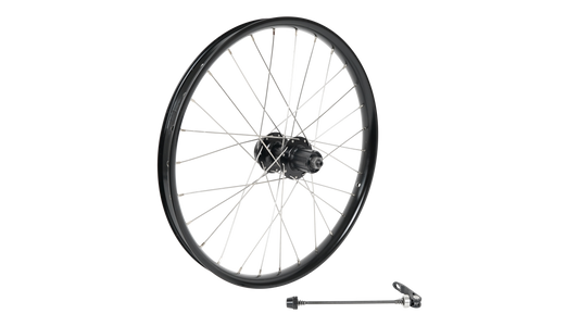 WHL KIDS 20"; REAR, ALLOY, QR 9X135MM, DISC, 6-BOLT, 28H, 7-SPD. FHB - BLACK