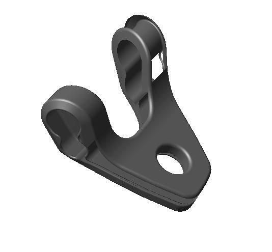 CBG CABLE CLIP, LEVO (GEN.1), CHAINSTY CABLE GUIDE FOR BRAKE HOSE / SPEED SENSOR (CB6-198)