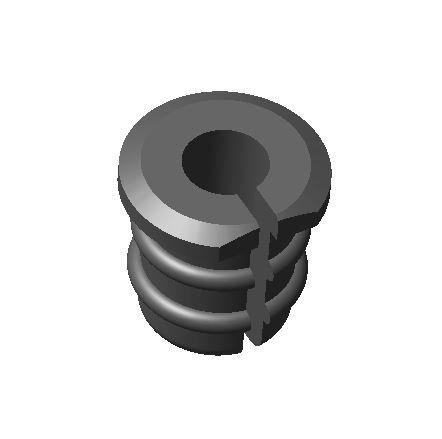 CBG GROMMET, CHAINSATY EXIT PORT, SPLIT RUBBER GROMMET FOR 4MM SHIFT HOUSING - FLAT TOP, 7MM OD X 4MM ID