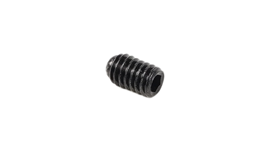 FND SUB, PLUG N PLAY SET SCREW, M4X6MM LENGTH, FOR 2MM HEX KEY, KNURLED END, W/O LOCTITE