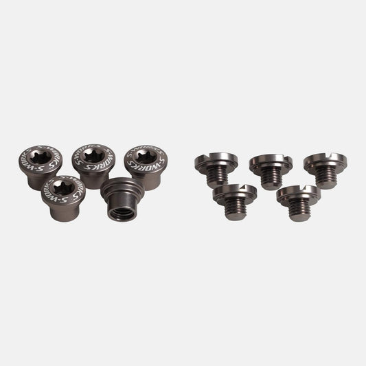 CRK SUB, S-WORKS CARBON CRANK (ROAD), CHAINRING BOLTS & NUTS FOR CARBON SPIDER (5 PCS)