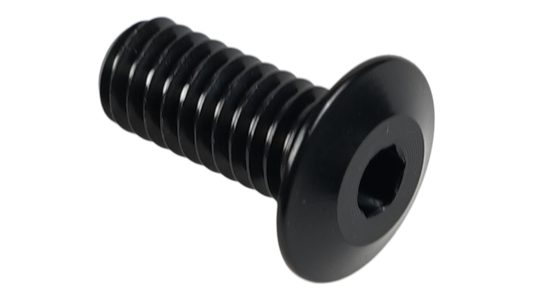 BLT PLUG SCREW FOR THREADED FRAME INSERTS, 2MM HEX HEAD, M4X0.7PX9MM, ALLOY, BLACK (1 PCS)