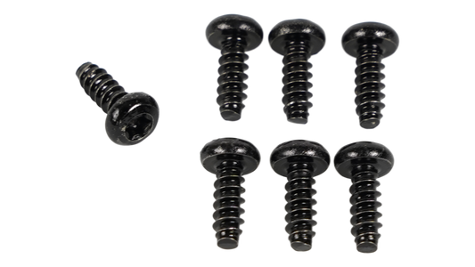 BLT VADO/COMO (GEN.1), BATTERY DESIGN COVER BOLT KIT, T10 TORX HEAD, STEEL, BLACK (7 PCS)