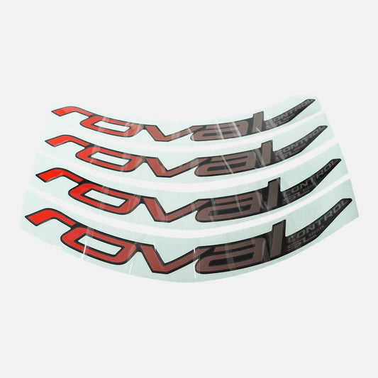DCL MY18 ROVAL CONTROL SL 29, 8 DECALS FOR ONE WHEELSET - ROCKET RED