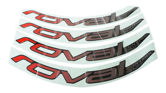 DCL MY18 ROVAL CONTROL SL 29, 8 DECALS FOR ONE WHEELSET - ROCKET RED