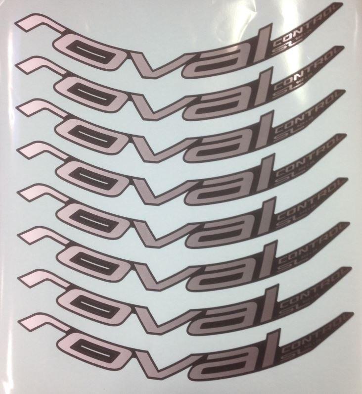 DCL MY18 ROVAL CONTROL SL 29, 8 DECALS FOR ONE WHEELSET - WHITE