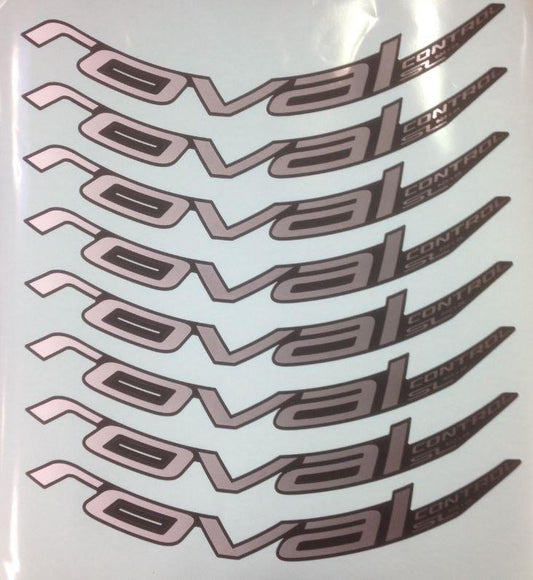 DCL MY18 ROVAL CONTROL SL 29, 8 DECALS FOR ONE WHEELSET - WHITE
