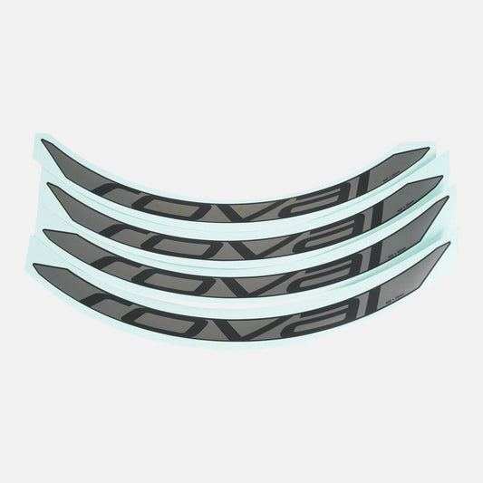 DCL MY18 ROVAL CONTROL CARBON 29, 4 DECALS FOR ONE WHEELSET - BLACK